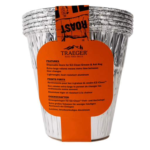 Traeger EZ-clean Grease & Ash Keg Liner 5 Pack
